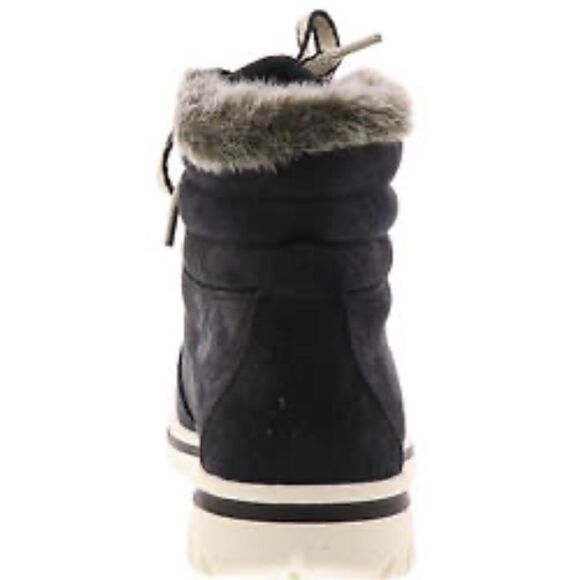 Cliffs by White Mountain Women's Hallett Lace-up Booties - Blackboots, shoes 7 - Picture 5 of 10